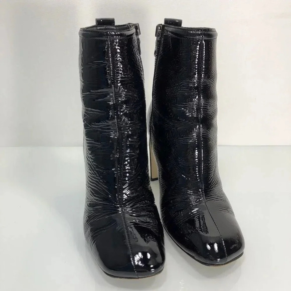 Rag & Bone Ellis Black Patent Leather Ankle Boots Size 35 - Picture 2 of 15